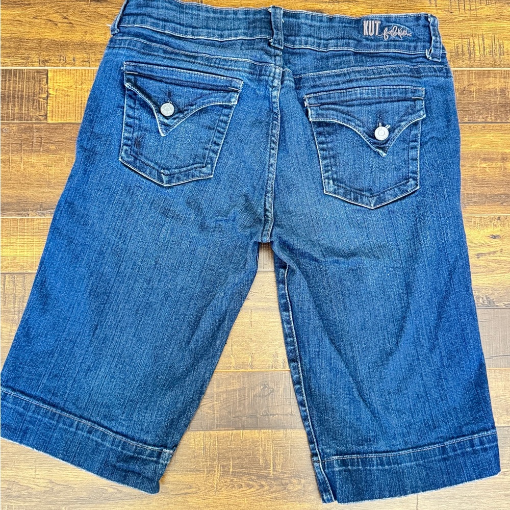 “KUT from Kloth” Blue Denim Bermuda Shorts